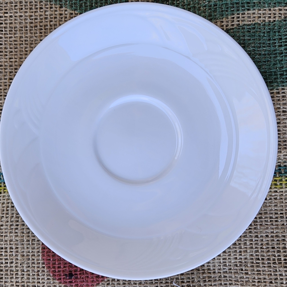 Lenox Snowdrift Solid White Saucer Vintage Made in USA - Picture 10 of 12